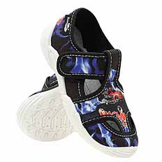 Kinder Hausschuhe Textilschuhe mit Klettverschluss