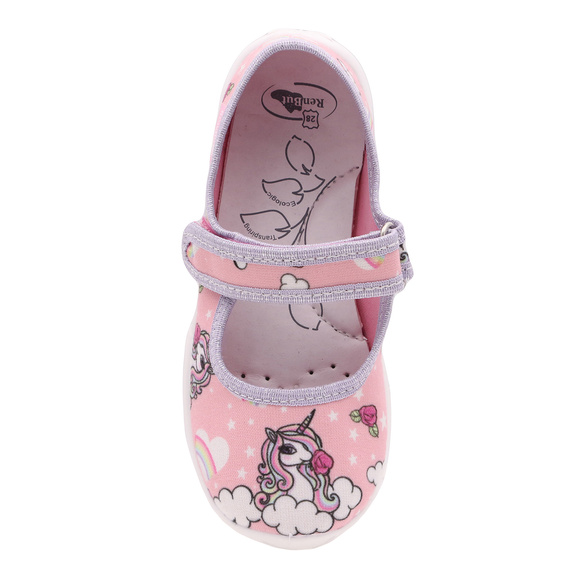 Kinder Hausschuhe Textilschuhe mit Klettverschluss