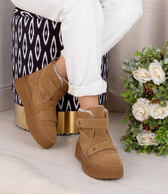 Damen Winterschneestiefel zum Schnüren mit Reißverschluss