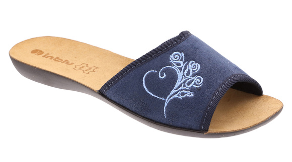 Niedrige Hausschuhe ohne Zehen Damen Hausschuhe Stickerei