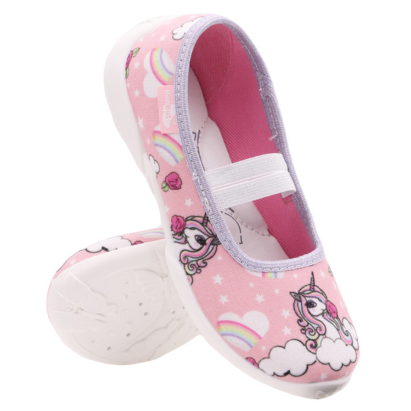 Kinderhausschuhe Textilschuhe mit Gummizug