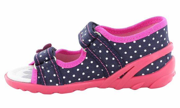 Kinder Textil Hausschuhe, Klettsandalen