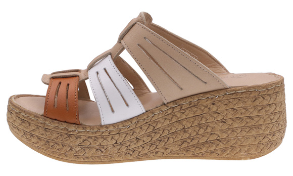 Hohe Damen-Flip-Flops mit Keilabsatz