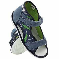 Kinderhausschuhe Dinosaurier mit Klettverschluss