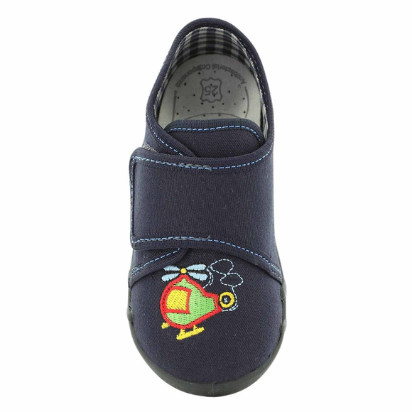 Kinder Hausschuhe Textilschuhe mit Klettverschluss