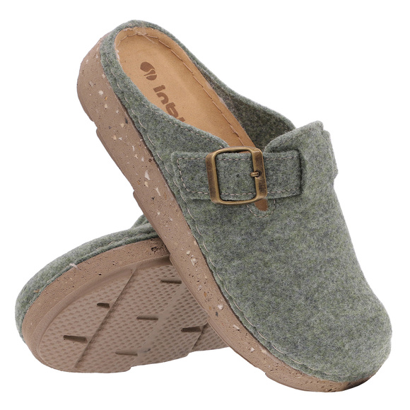 Damen Hausschuhe bequeme Hausschuhe Filz mit Schnalle