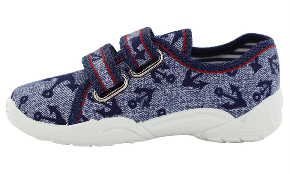 Kinder Hausschuhe Textilschuhe mit Klettverschluss