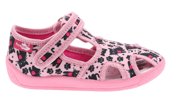 Kinder Hausschuhe Textilschuhe mit Klettverschluss