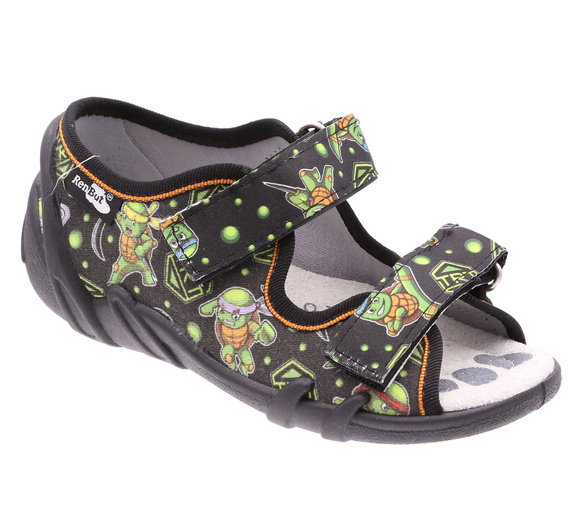 Kinder Textil Hausschuhe Sandalen mit Klettverschluss