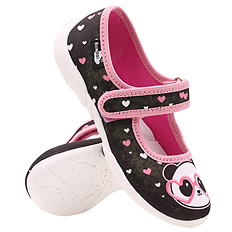 Kinder Hausschuhe Textilschuhe mit Klettverschluss