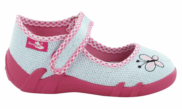 Kinder Hausschuhe Textilschuhe mit Klettverschluss