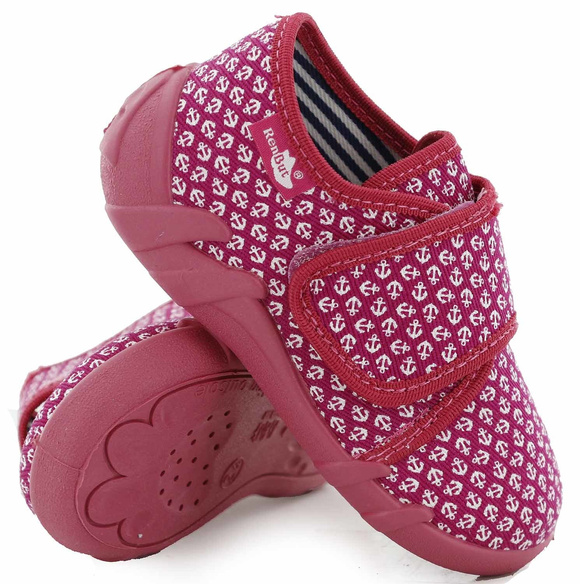 Kinder Hausschuhe Textilschuhe mit Klettverschluss