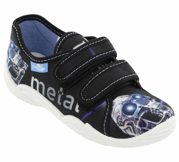 Kinder Hausschuhe Textilschuhe mit Klettverschluss