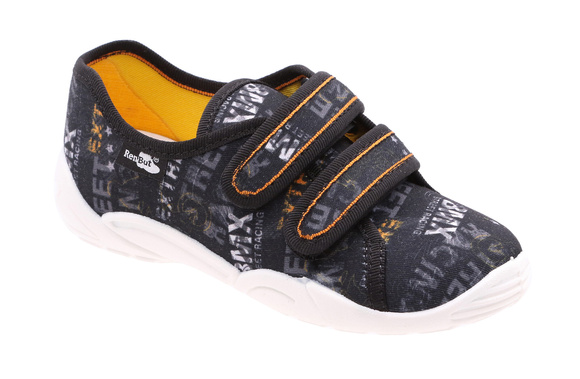 Kinder Hausschuhe Textilschuhe mit Klettverschluss