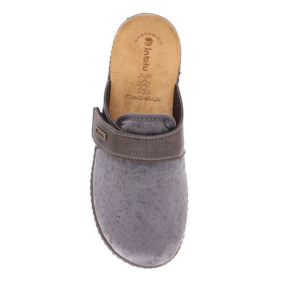 Damen Hausschuhe mit Klettverschluss