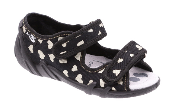 Kinder Textil Hausschuhe Sandalen mit Klettverschluss