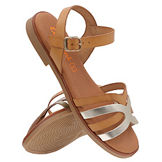 Niedrige, verstellbare Damensandalen