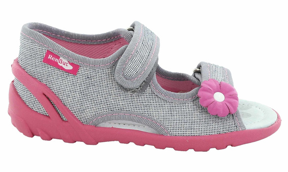 Kinder Textil Hausschuhe, Klettsandalen