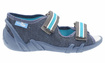 Kinder Textil Hausschuhe Sandalen mit Klettverschluss