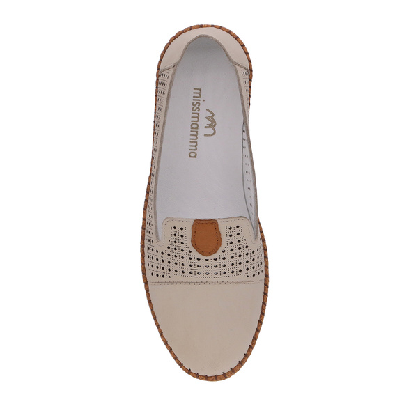 Damenschuhe durchbrochene Mokassins