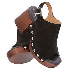 Damensandalen mit hohem Blockabsatz