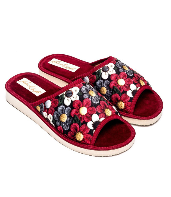 Frauen Hausschuhe Hausschuhe offene Zehe Blumen