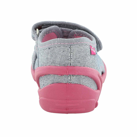 Kinder Textil Hausschuhe, Klettsandalen