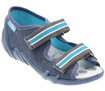 Kinder Textil Hausschuhe Sandalen mit Klettverschluss