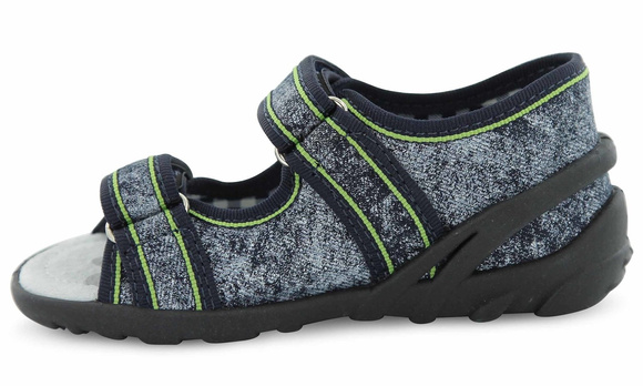 Kinder Textil Hausschuhe, Klettsandalen