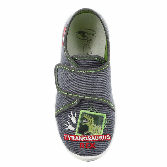 Kinder-Textilhausschuhe mit Klettverschluss