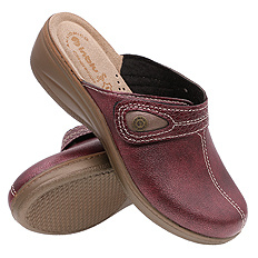 Damen Hausschuhe hoch Klett Hausschuhe