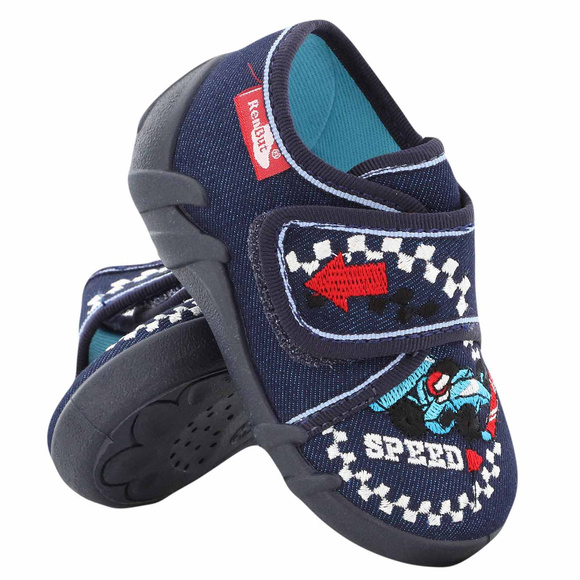 Kinder Hausschuhe Textilschuhe mit Klettverschluss