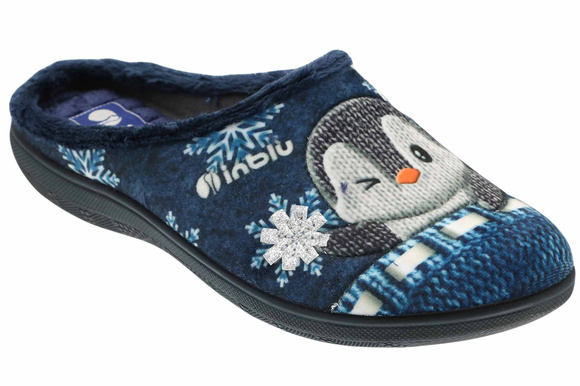 Damen Hausschuhe Hausschuhe Pinguin Schnee