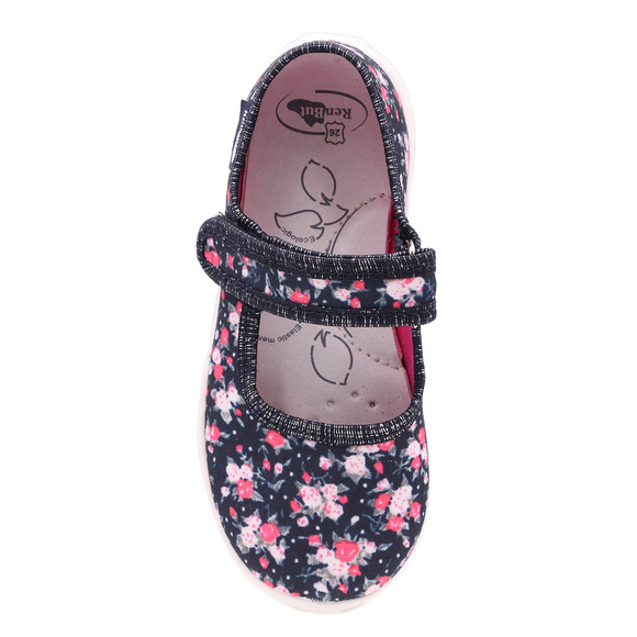 Kinder Hausschuhe Textilschuhe mit Klettverschluss