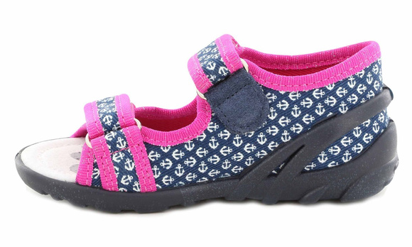 Kinder Textil Hausschuhe, Klettsandalen