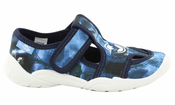 Kinder Hausschuhe Textilschuhe mit Klettverschluss