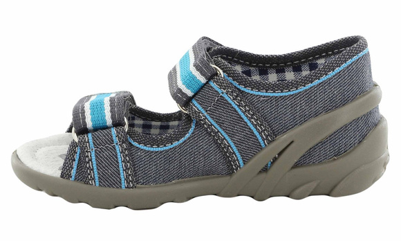 Kinder Textil Hausschuhe, Klettsandalen