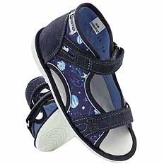 Kinderhausschuhe Prophylaxe Kosmos mit Klettverschluss