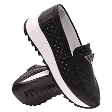 Damenschuhe durchbrochene Mokassins