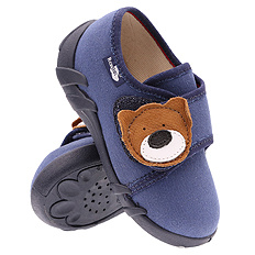 Kinder Hausschuhe Textilschuhe mit Klettverschluss