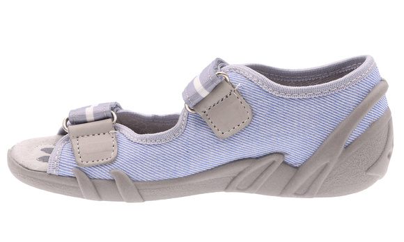 Kinder Textil Hausschuhe Sandalen mit Klettverschluss