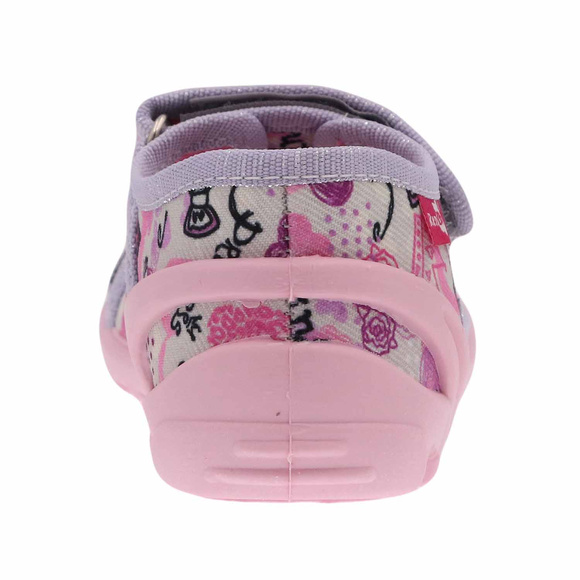 Kinder Textil Hausschuhe, Klettsandalen