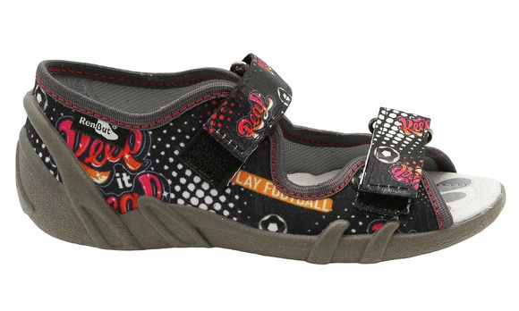 Kinder Textil Hausschuhe Sandalen mit Klettverschluss