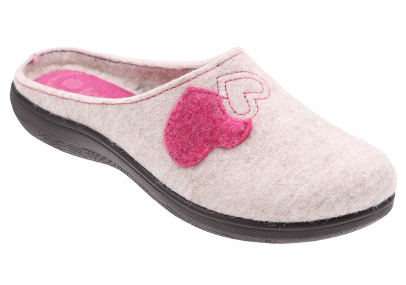 Damen Hausschuhe Hausschuhe Herzen Filz