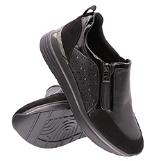 Damen Sportschuhe Sneakers mit Reißverschluss