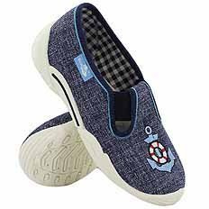 Kinderhausschuhe Textilschuhe mit Gummizug