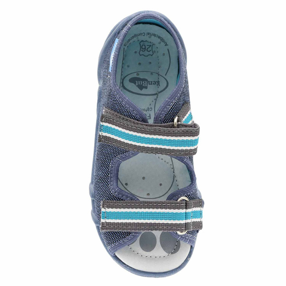 Kinder Textil Hausschuhe Sandalen mit Klettverschluss