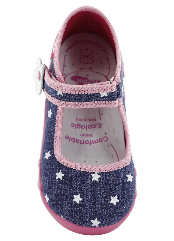 Kinder Hausschuhe Textilschuhe mit Klettverschluss