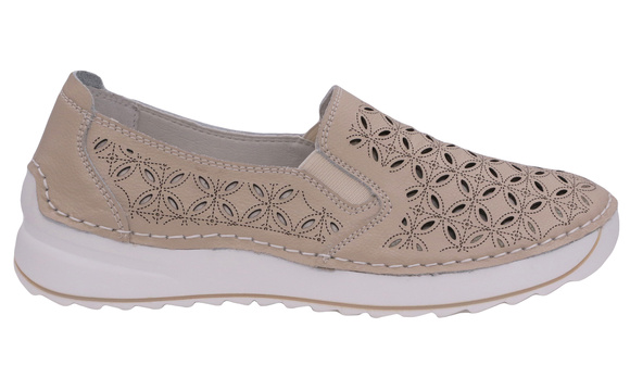 Damenschuhe Mokassins mit Gummizug