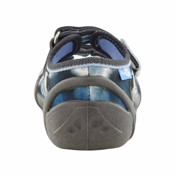 Kinder Textil Hausschuhe Sandalen mit Klettverschluss